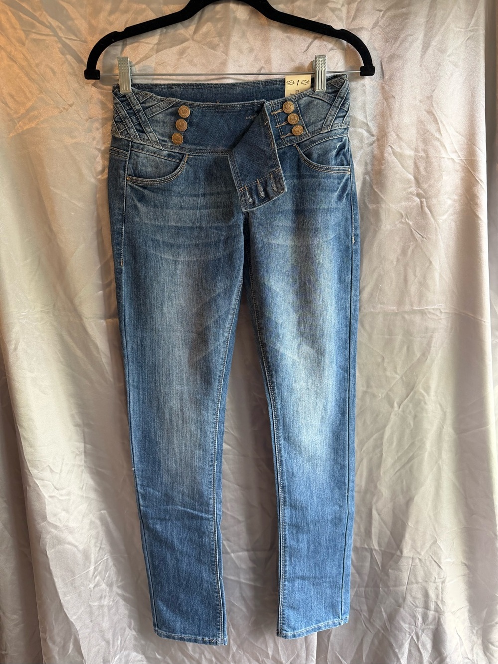Y2K H&G Jeans Low/Mid Rise Corset Skinny Jeans Size 1